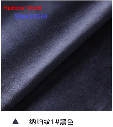 

1# black High Quality Nappa Stripes vein grain PU Leather fabric for DIY sofa bed shoes bags Garment material(138*100cm)