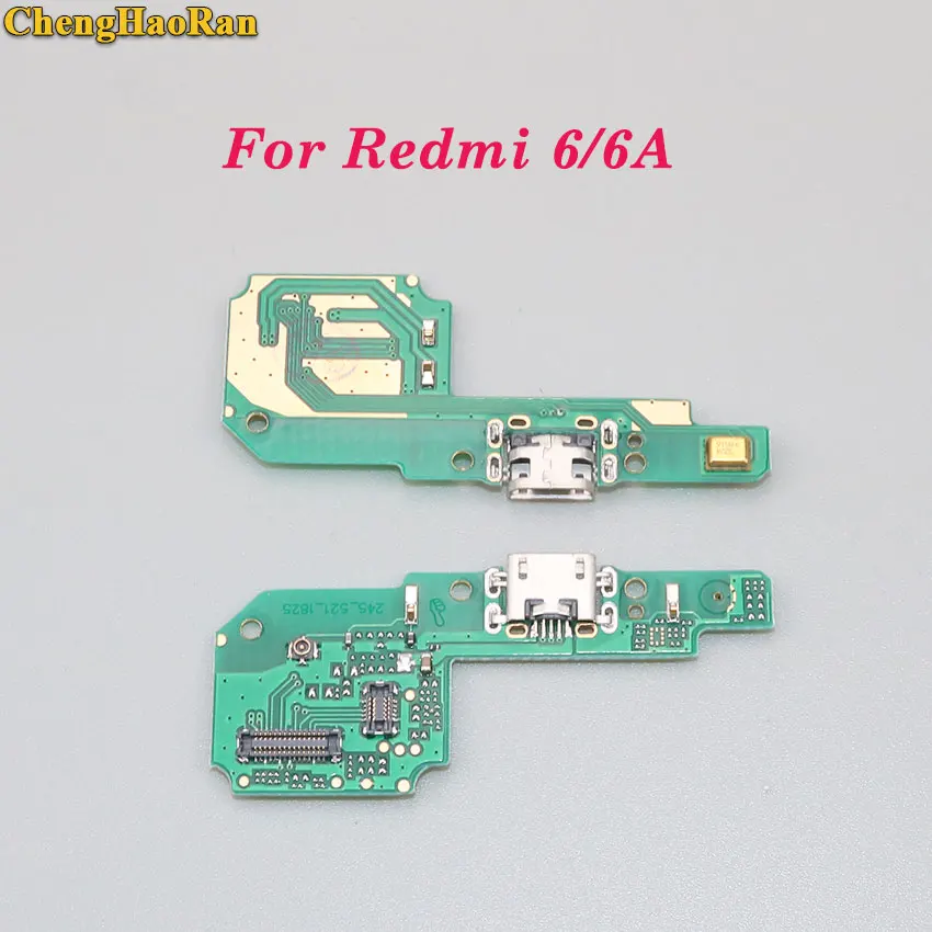 ChengHaoRan usb зарядный порт док-станция разъем для платы микрофон для Xiaomi redmi 1 2 3 3s 4 pro 4A 4X5 5A 6 6A - Цвет: For Redmi 6 6A