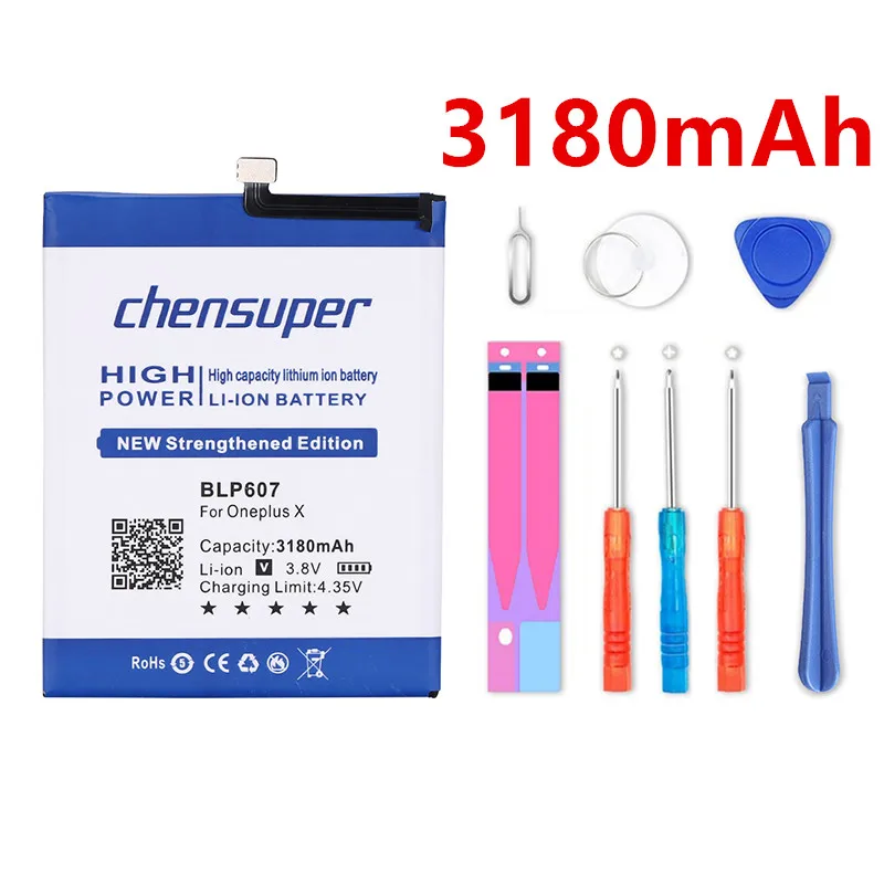 

chensuper Replacement Accumulator 3180mAh Battery for Oneplus X BLP607 One plus X