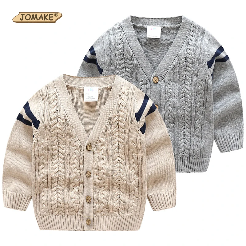 

JOMAKE 2018 Baby Boys Knitted Cardigan Coat Children Tops Sweater Spring Autumn Long-Sleeve Sweaters 2-12 Years Toddler Clothes