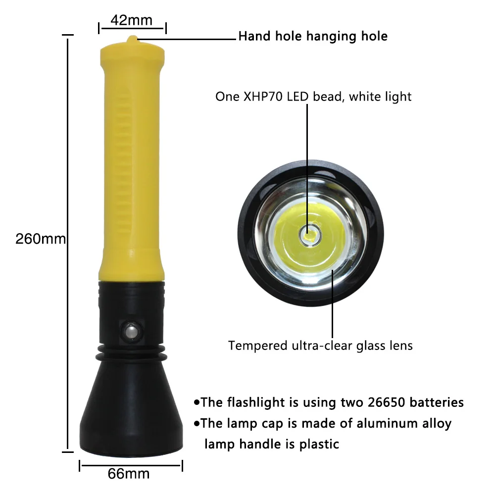 XHP70 Diving Flashlight (5)