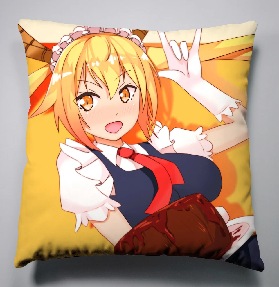 Anime Manga Kobayashi san Chi no Maid Dragon Pillow 40x40cm Pillow Case