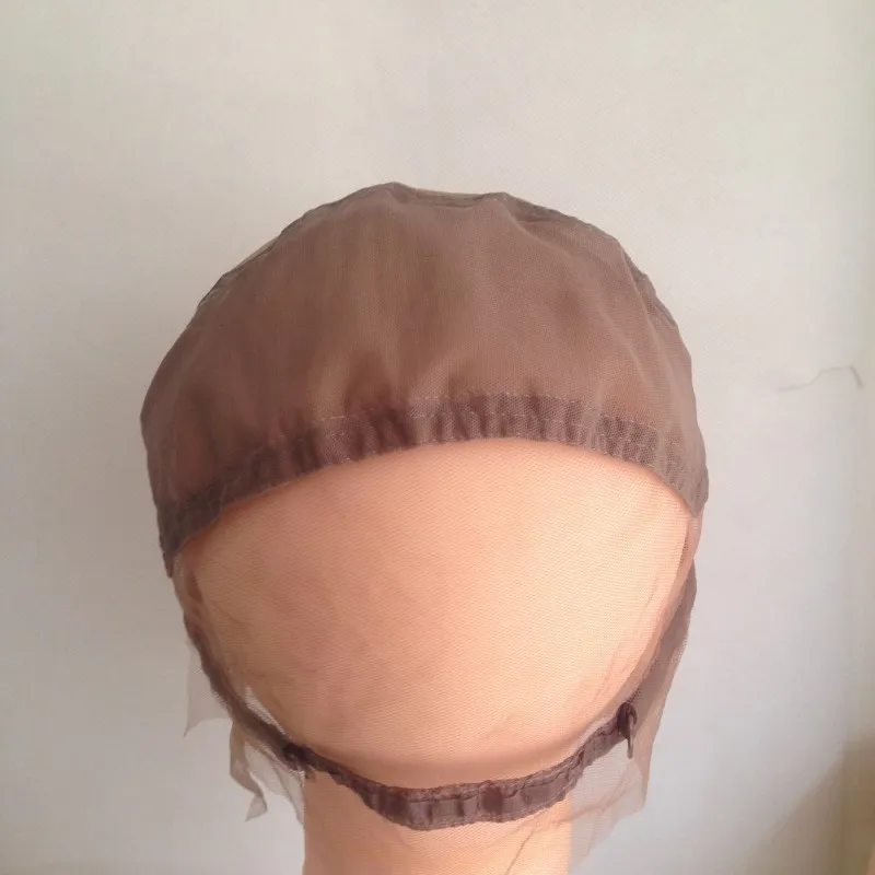 5pcslot Lace Net Wig Cap Base For Making Full Hand Made Wigs With Adjustable Straps Glueless Weaving Cap Customize Your Own (4)