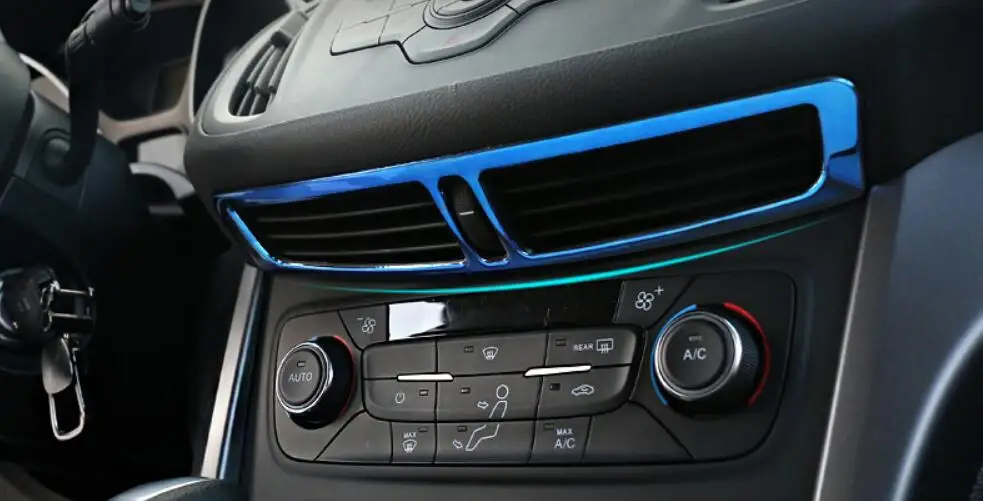 

interior in the control of the outlet decorative frame 2013 - 2015 for FORD KUGA air conditioning outlet decorative sequins