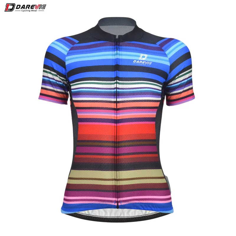 Darevie training cycling wear lady jersey summer colorful bike jersey