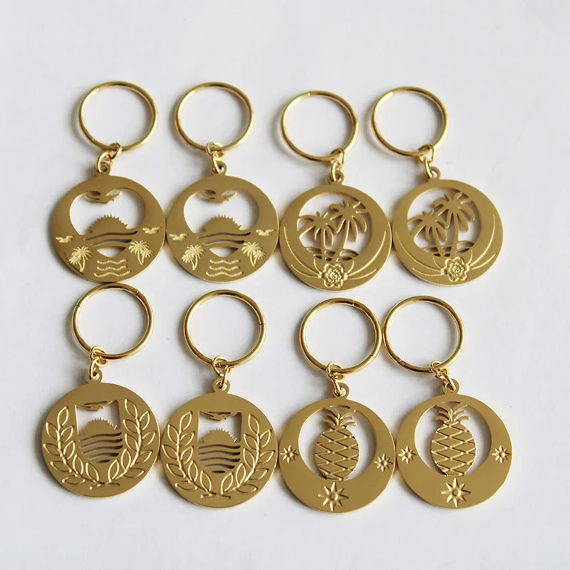 

316L Stainless Steel Flower Shape Earrings for Women Girls 24K Gold Color Kiribati Earrings New Zealand Jewelry Gifts