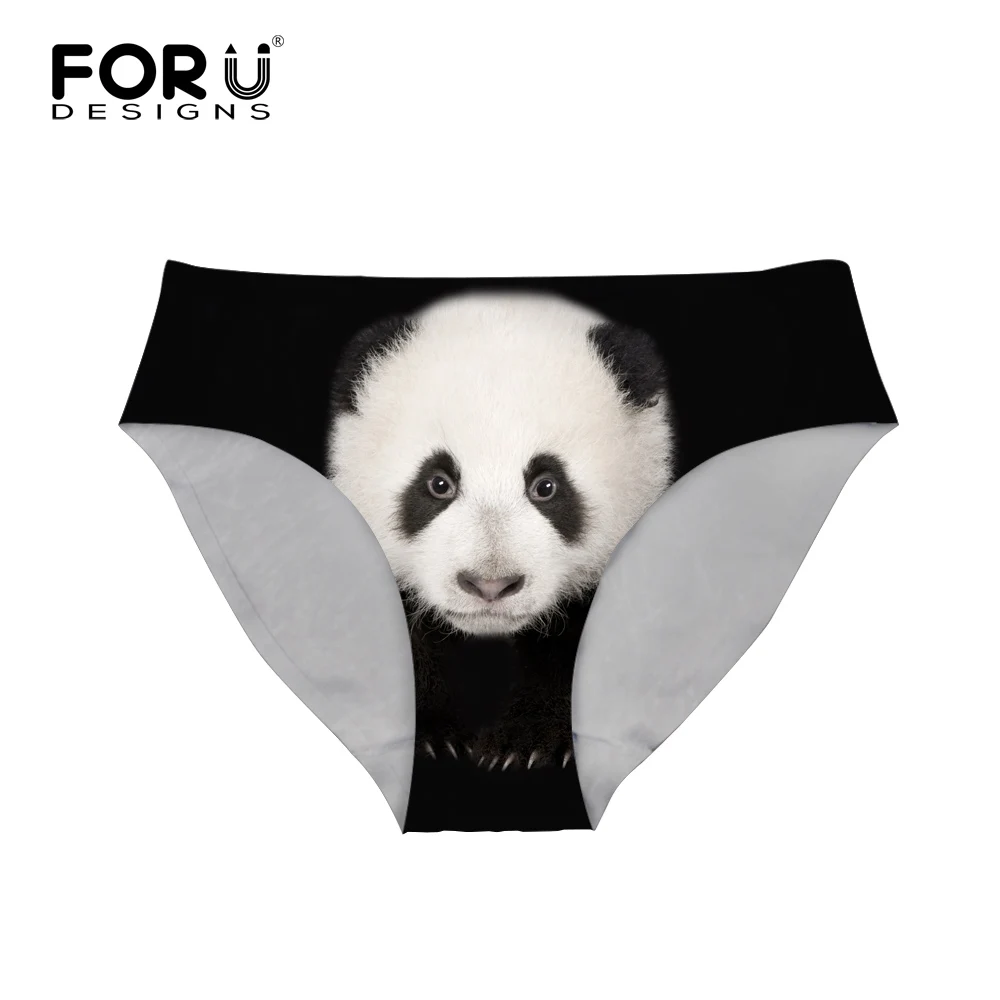 

FORUDESIGNS Brazilian Bikini Bottoms Tankini Swimsuits Panda Animal Printing Womens Swimming Shorts Sexy Swimwear Sport Panties