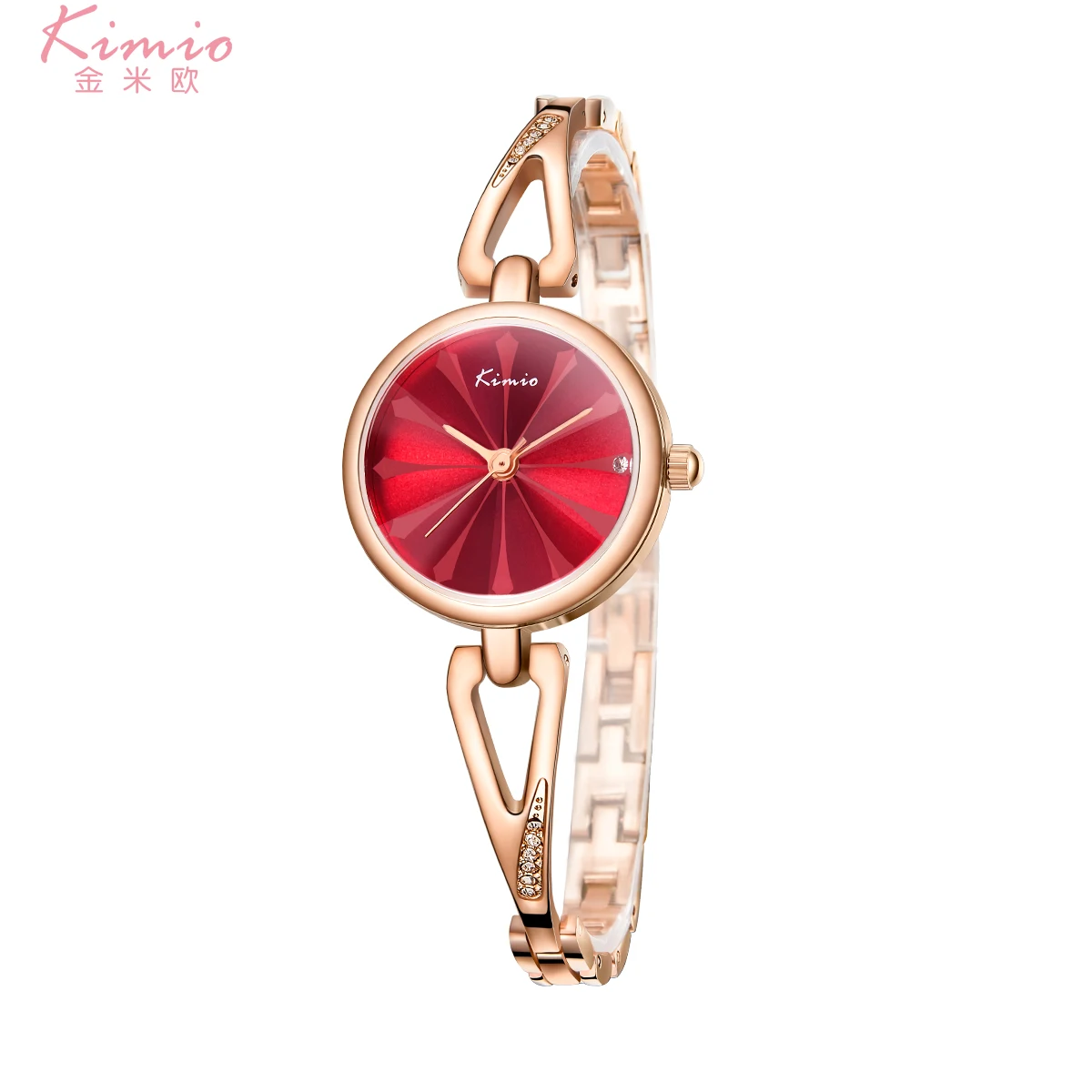 

KIMIO Colorful Quartz Diamond Watch Alloy Rose Gold Bracelet Watch Women Dress Woman Watches Brand Luxury Women's Watches K6279