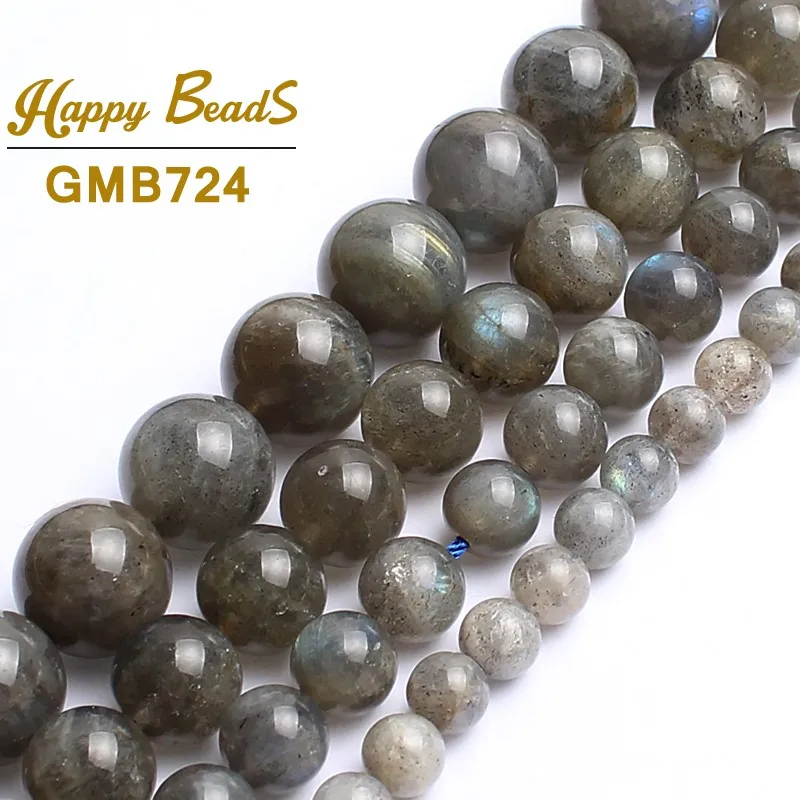

AAA Natural Labradorite Stone Beads Round Loose Beads For Making DIY Jewelry 15"Strand Pick Size 4.6.8 .10MM Free Shipping
