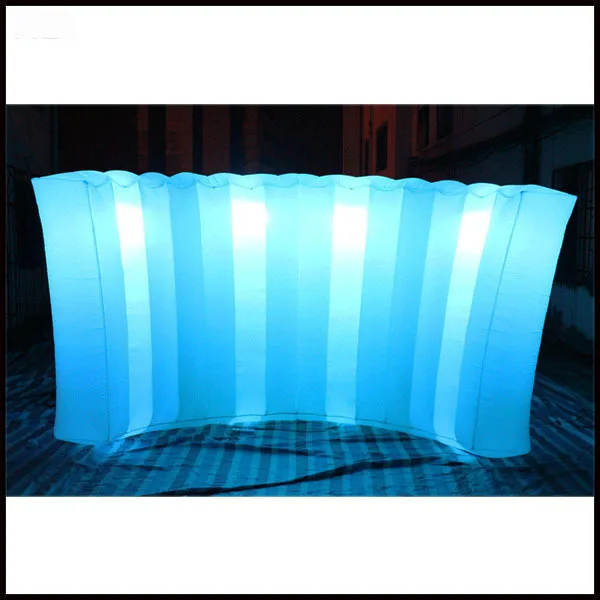 

Free shipment 3.5m width 2015 Hot sale color changing LED inflatable walls for events decoration