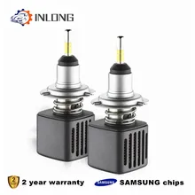 С чипами SAMSUNG H4 H7 светодиодный лампы для передних фар H11 H1 9005 9006 D1S D2S 10000LM 6500 к Автомобильный светодиодный авто фары противотуманные фары