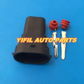 

10 pcs/lot Delphi 2 Pin Kit Female Male 880 Socket Connector Fog Lamp Light H11 H8 H9 Lamp Socket 12124819