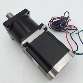 

NEMA23 Ratio 10:1 Stepper Motor 3NM 430Oz-in Length 112mm 4.2A 4 Wires with Planetary Gearbox Reducer Motor Kits for CNC