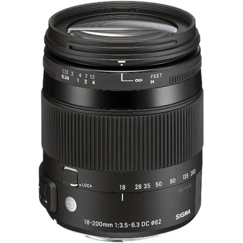 Объектив Sigma 18-200 мм для Canon 18-200 мм f/3,5-6,3 DC Macro OS HSM Lente объектив для 700D 750D 760D 60D 70D 80D 7D 1300D T5i T3i