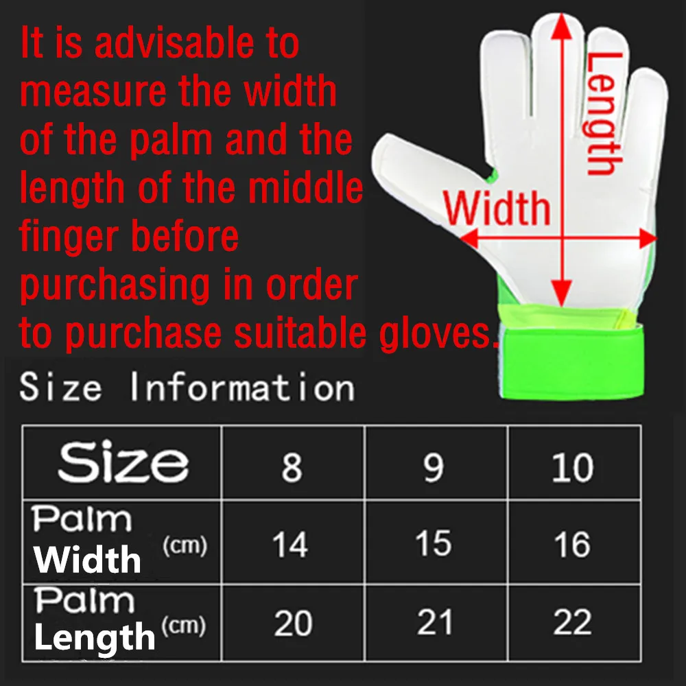 Пара Вратарские Вратарь полный латекс полиуретановые перчатки рулон палец футбольные вратарские перчатки футбольный палец стабильность Противоскользящий подарок