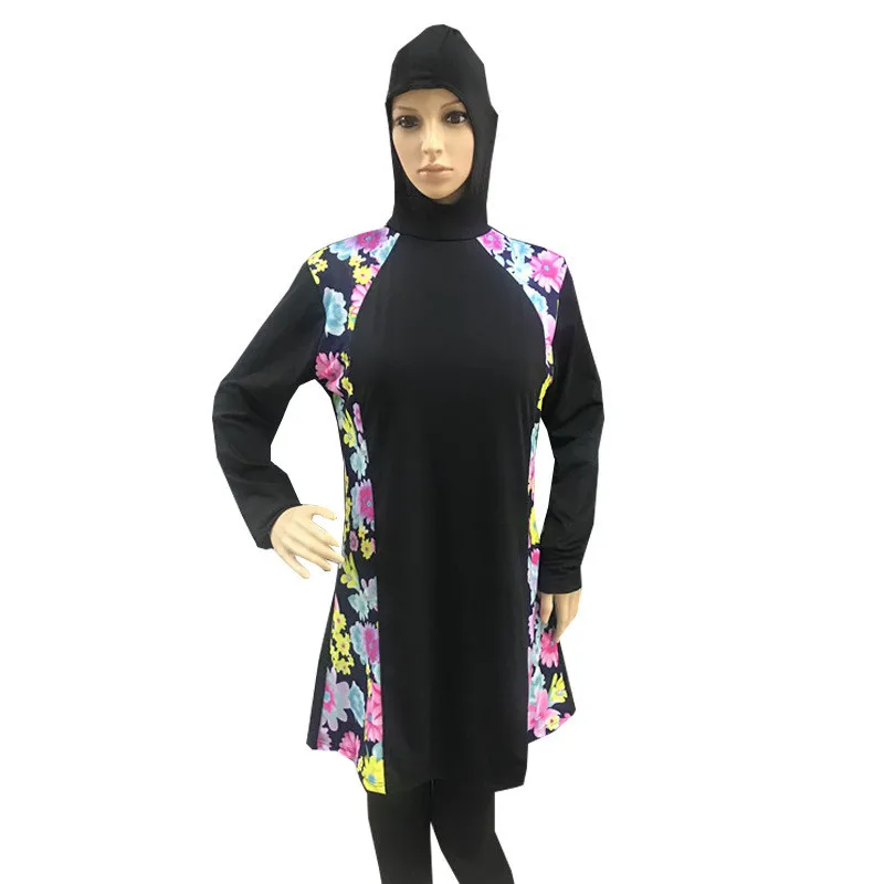 Musulman купальник женский maillot de bain islamique хиджаб-Купальник костюм da bagno donna hoofddoek moslima habit femme - Цвет: yellow