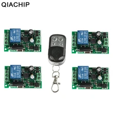 QIACHIP 433 Mhz اللاسلكية التحكم عن بعد التبديل AC 85 V ~ 250 V 110 V 220 V 1CH التقوية استقبال وحدة + RF الارسال لباب المرآب