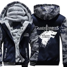 Новое поступление, брендовый спортивный костюм, мужская спортивная одежда, толстые пальто с отложным воротником, толстовки, забавная игра престолов, куртки для мужчин
