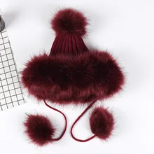 Новинка года; модные унисекс шляпы из искусственного меха; зимняя женская и мужская теплая однотонная бейсболка с искусственным лисьим мехом