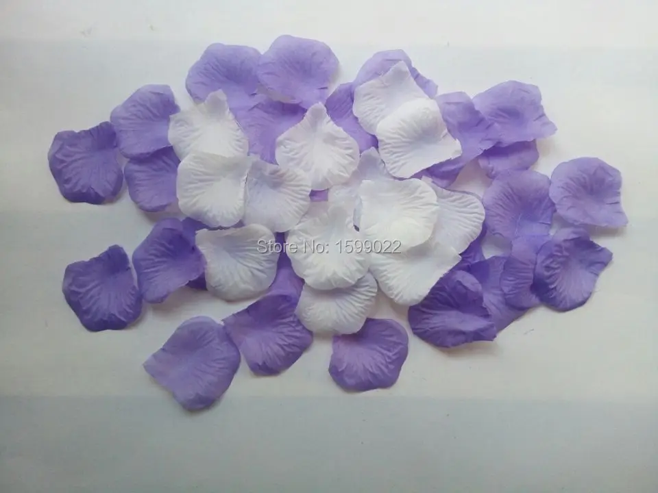 1000 шт 10 пачек лаванда фиолетовый смешанный белый искусственный шелк лепестки роз для свадеб вечерние украшения petalos boda