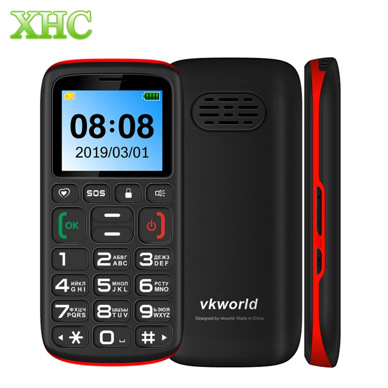 

Original VKworld Z3 Mobile Phone 1.77inch Dual SIM 1000mAh Battery Cellphone Russian Keyboard Flashlight GSM 2G Phone