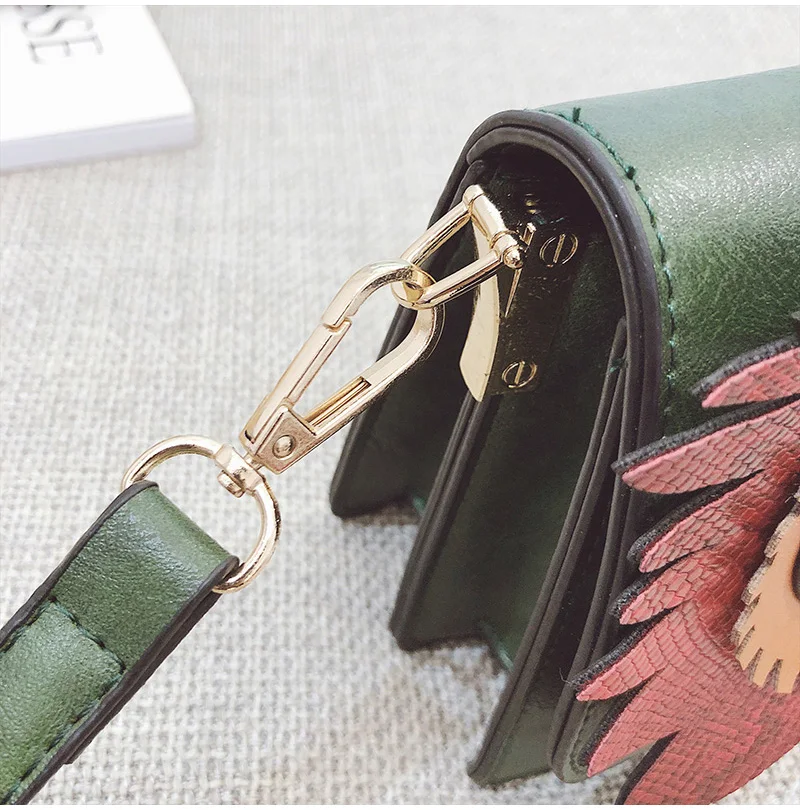 Новая зимняя персональная дикая Сова Сумка Женская Корейская версия простой повседневной сумки через плечо хит моды маленькая квадратная сумка