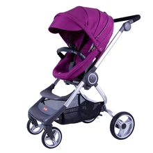 High Landscape Baby Stroller For 0-3 Year Old Baby Can Sit Lying Folding Two-way Portable Bebek Arabas Newborn Stroller