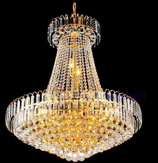 Free shipping K9 Gold modern Crystal chandelier light Upscale Royal Crystal font b Ceiling b font