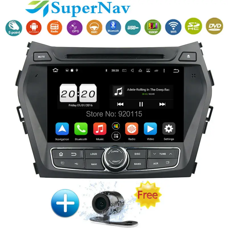 Android6.0.1 car dvd player gps for Hyundai Santa Fe IX45 2013 2014