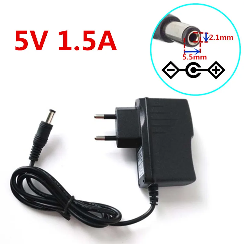US EU UK plug 100 240V AC to DC 5V адаптер питания 1 5 V 1500mA 5mm x 2 1mm|Адаптеры AC/DC| |