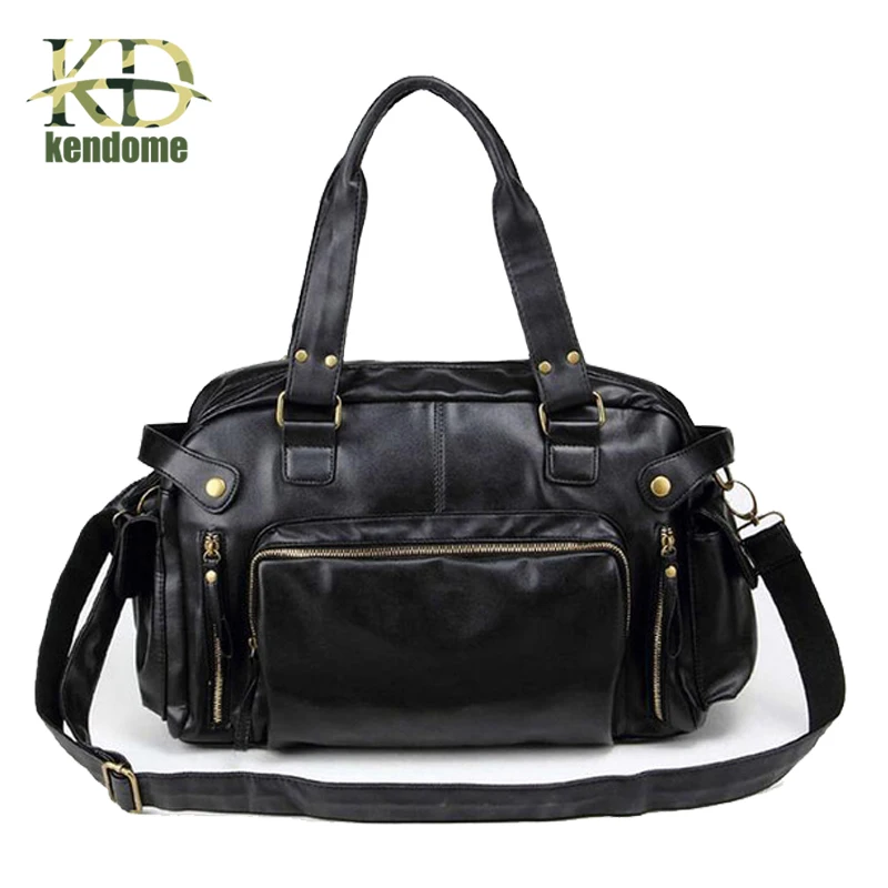 2017 High Quality Leather Sports Bag Men Handbags Gym Cowhide Men Gym