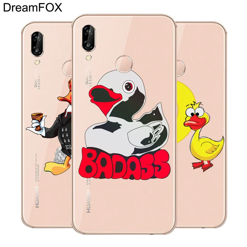 DREAMFOX K287 утка Мягкие TPU силиконовый чехол для huawei Honor 6A 6C 7X9 10 P20 Lite Pro P Smart |