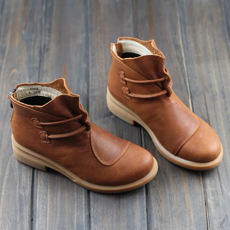 Women's Boots Brown Black Autumn Winter Female Boots Woman Shoes Genuine Leather Slip on Ankle Boots Chic Style (3269) Women's Boots Brown Black Autumn Winter Female Boots Woman Shoes Genuine Leather Slip on Ankle Boots Chic Style (3269)