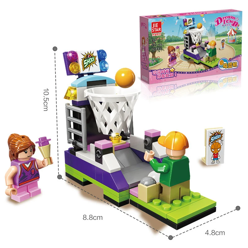 Новая продажа совместима с legoed 2035 счастливая детская игровая площадка модель