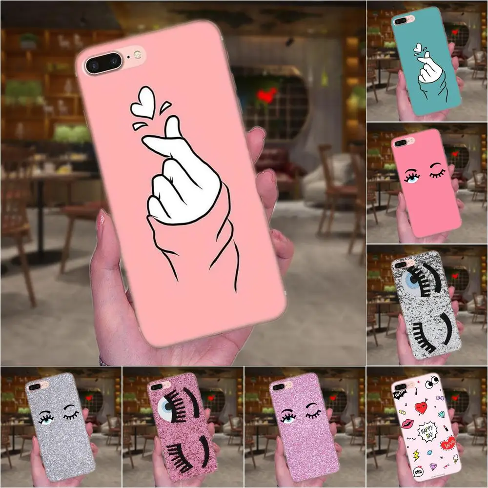 

Fashion Chiara Ferragni Eyes For Huawei Mate 7 8 9 10 20 P8 P9 P10 P20 P30 Lite Plus Pro 2017 Soft Phone