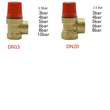 1/" DN15 3/4" DN20 3-10 бар предохранительный клапан для солнечного водонагревателя латунный клапан