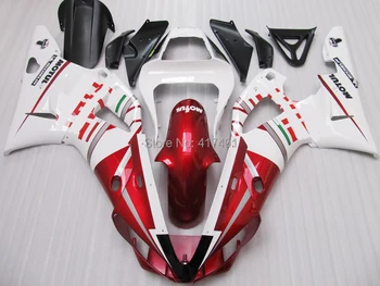 

100%NEW red white fairing kit for Yamaha YZF-R1 00-01 YZF R1 00 01 YZF 1000 R1 2000 2001 Fairings Freecustom +7gifts