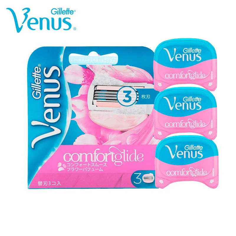 Gillette Venus Women Shaving Razor Blades Spa Breeze Body Biniki Hair Removal Pink Ladies Series Fragrant Razor Blades 3 Pieces 3 Razor Blades Shaving Razor Bladesrazor Blade Aliexpress