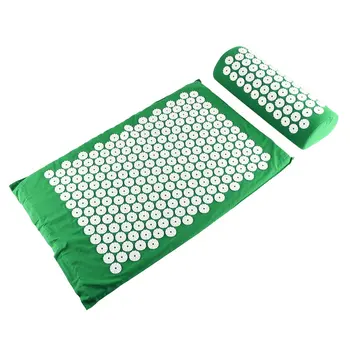 

Acupressure Massager Mat Relieve Stress Pain Yoga Mat Natural Relief Stress Tension Body Neck Back Massage Pillow Cushion