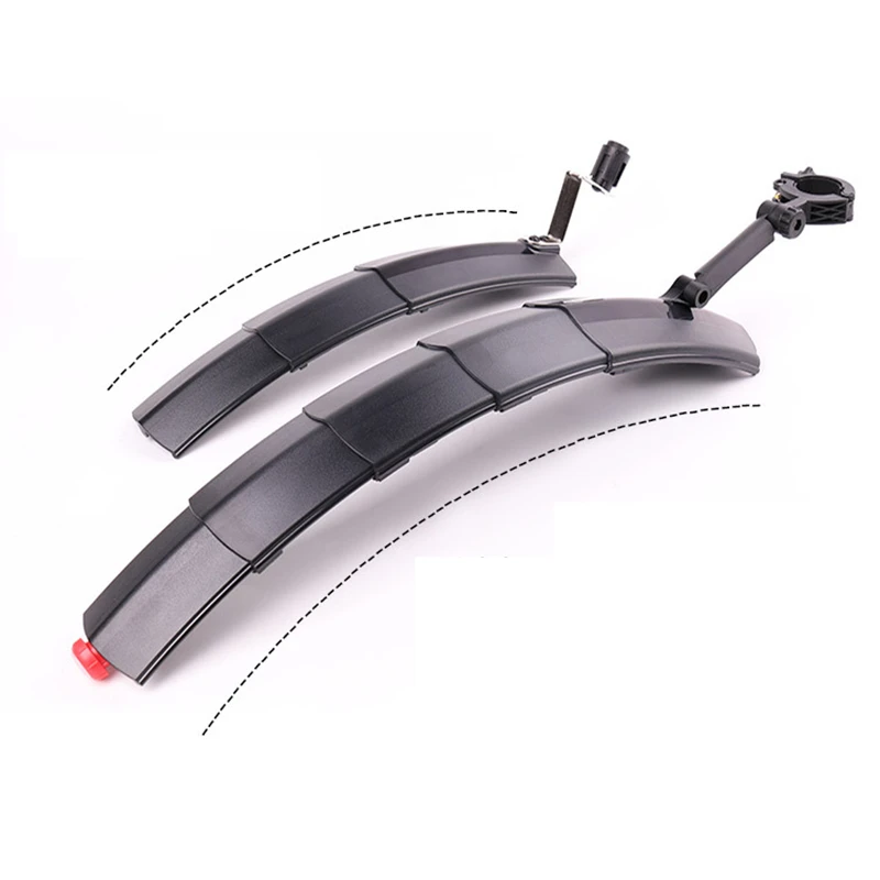 

WHEEL UP reflect Bike Fender Front Rear LED Mudguard Set Bike Bicycle fender Quick Release adjustable Cycling Taillight Fenders