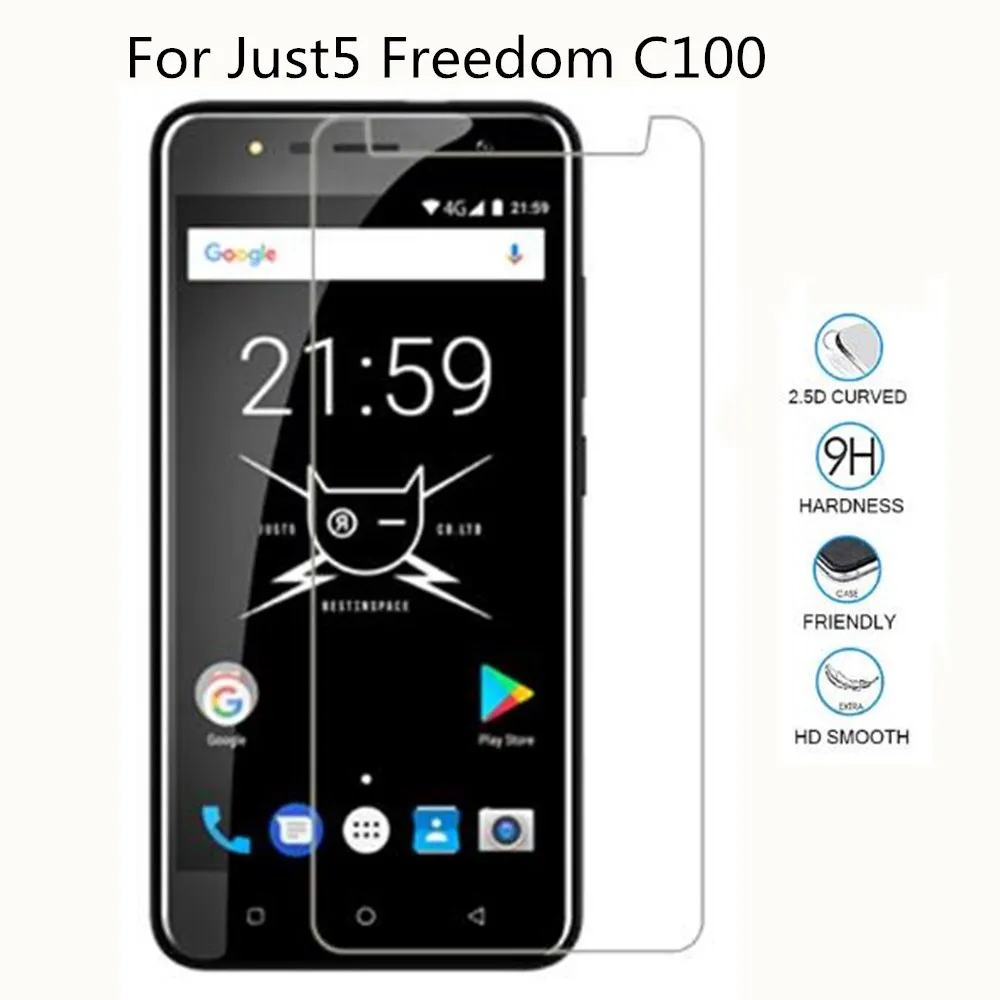Новое защитное стекло для телефона Just5 Freedom C100 закаленное смартфона Передняя