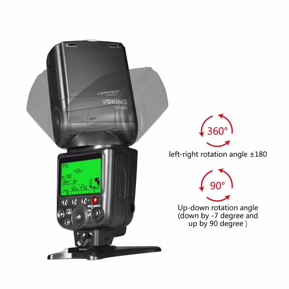 Внешняя вспышка Voking VK800 I TTL Slave Speelite для цифровой зеркальной камеры Nikon s|external camera