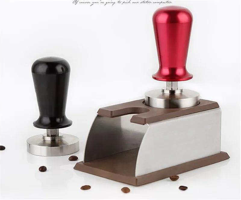 Soild плоская нержавеющая сталь давления порошок кофе машина Темпер 58 мм молоток фасоли