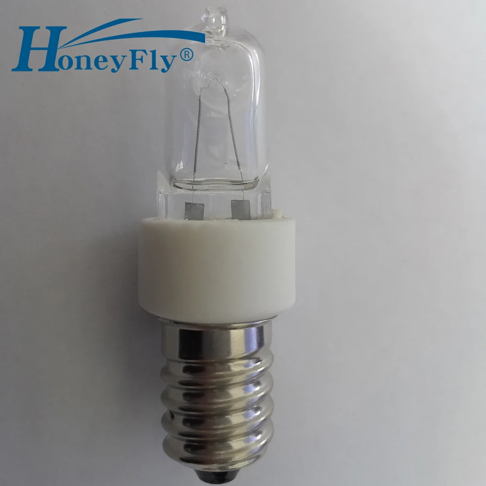 

HoenyFly 5pcs JD Refrigerator Bulb 25W E14 2700-3000K 130V/240V Freezer Lamp Halogen Light Oven Lamp Halogen Lamp Warm White
