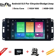 Восьмиядерный Android 8.0 dvd-плеер автомобиля GPS Navi для 2007-2010 Jeep Wrangler Unlimited Радио стерео с Bluetooth WI-FI 1080 P видео