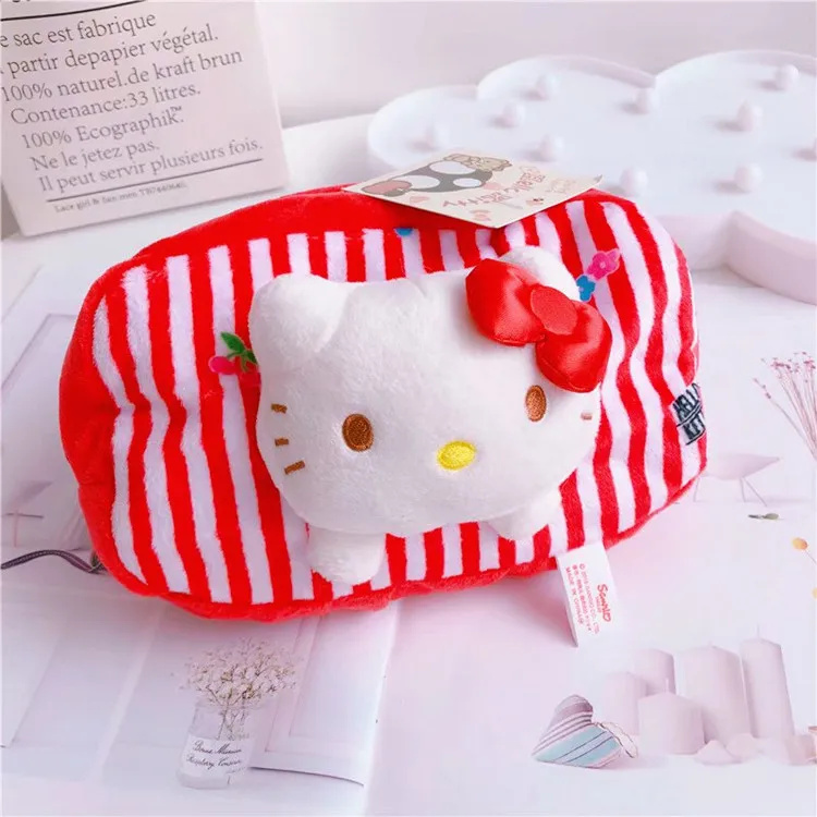 Мультяшный Sanrio, Hello Kitty My Melody Cinnamoroll pompomparin женская косметичка для хранения косметики сумки пенал для девочек Подарки