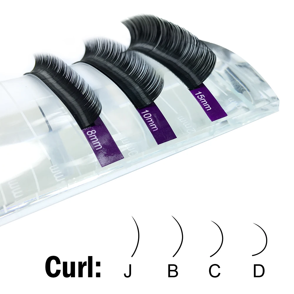Curl JBCD, набор из 7 чехлов, 16 рядов/лоток, высококачественные норковые ресницы для наращивания, индивидуальные ресницы, накладные ресницы, натуральные ресницы