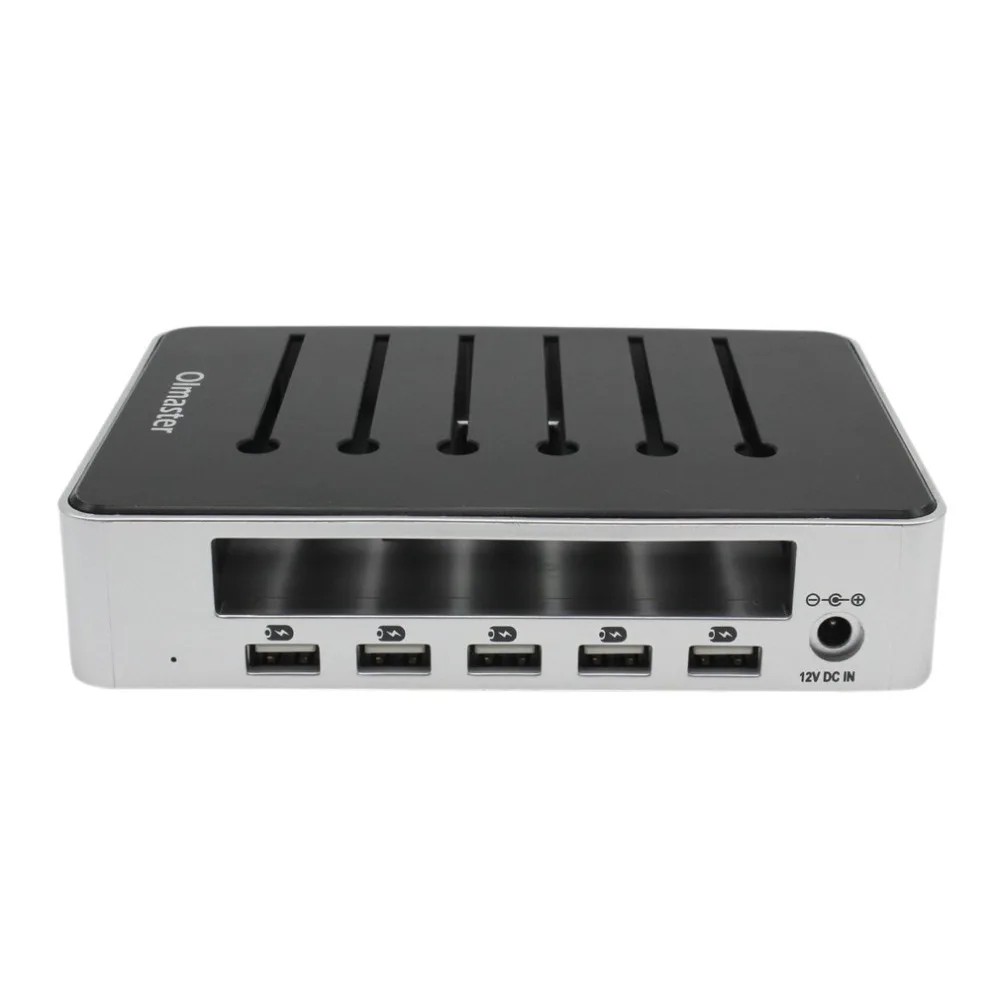 

Olmaster Charging Dock 5 USB Ports Charger Multifunction USB Hub With Stand Fast Charging Universal for Phone Tablet