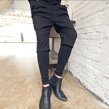 Новинка! Мужские брендовые Модные шаровары Хип-хоп модные мужские брюки больших размеров конические брюки /m-xl