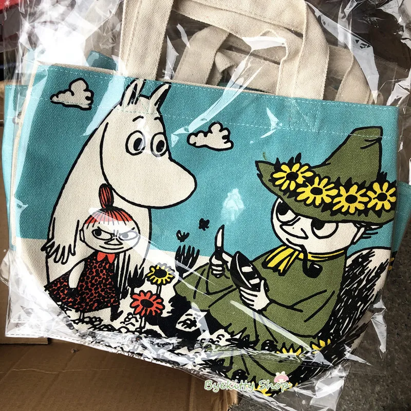 Moomin японская сумка на молнии Bolsa Organizadora Finland хлопковая Холщовая Сумка через плечо дорожная сумка для хранения Estetoscopio Littmann